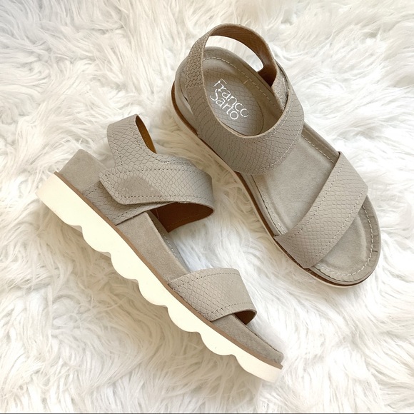 Franco Sarto Shoes - Franco Sarto platform snakeskin flatform sandals